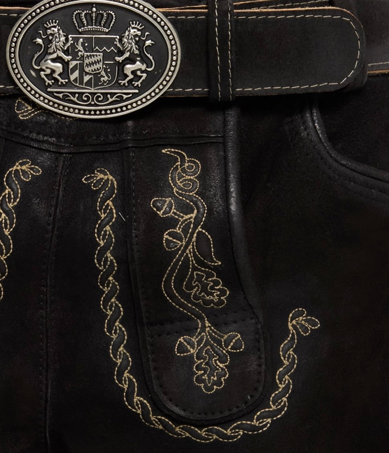 Black Leather Lederhosen