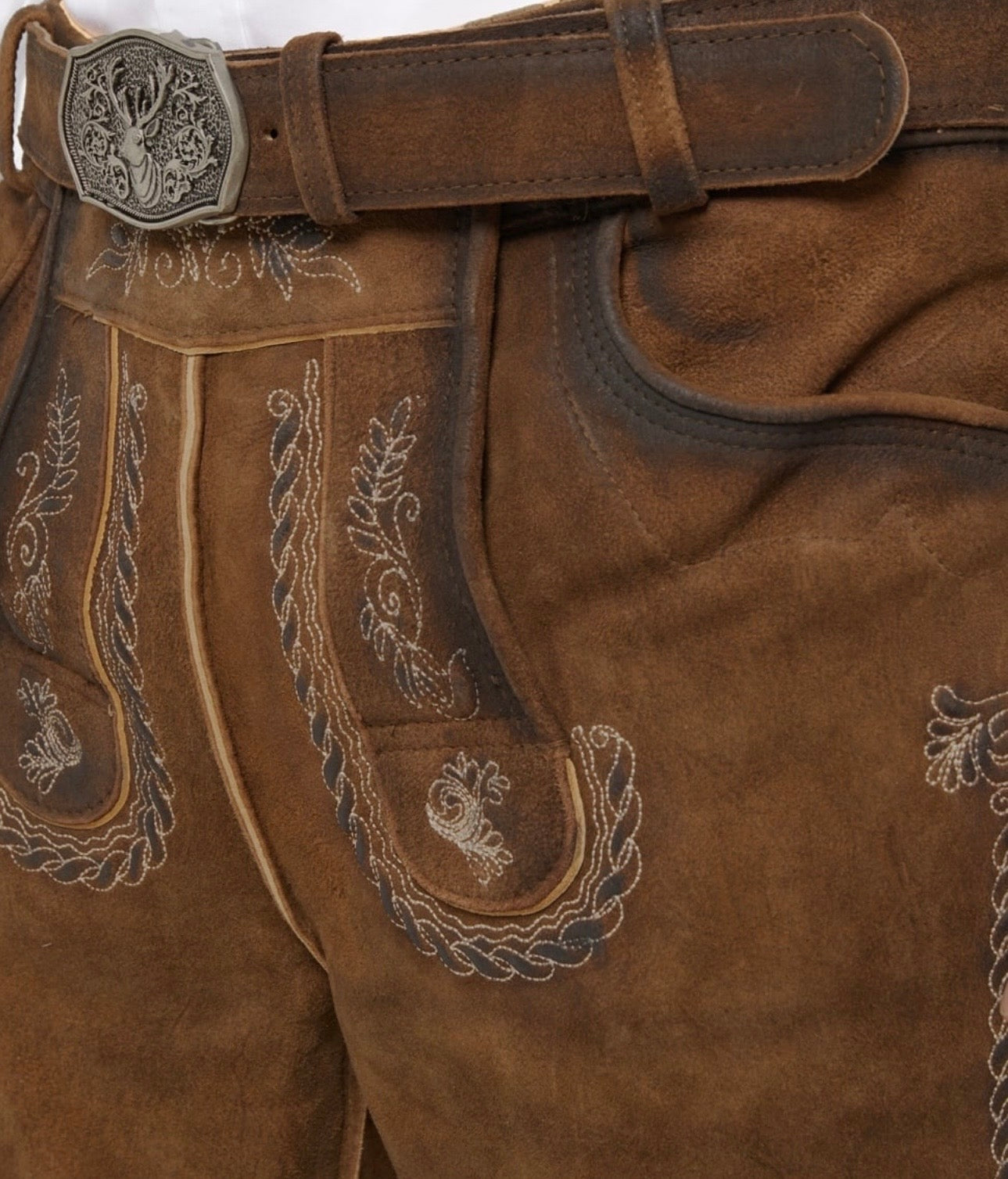 Traditional Brown Lederhosen